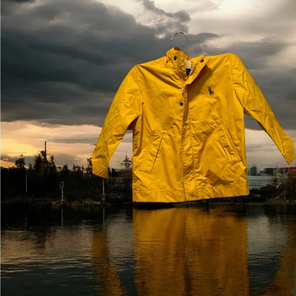 Polo by Ralph Lauren Yellow Raincoat Lightweight Weather-Resistant 3T